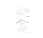 Hotpoint HPS18GTMNRWW fresh food shelves diagram