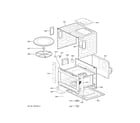 GE JK3800DH7WW oven cavity parts diagram