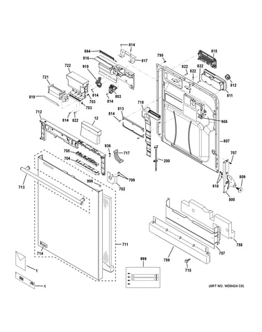 Escutcheon & door assembly