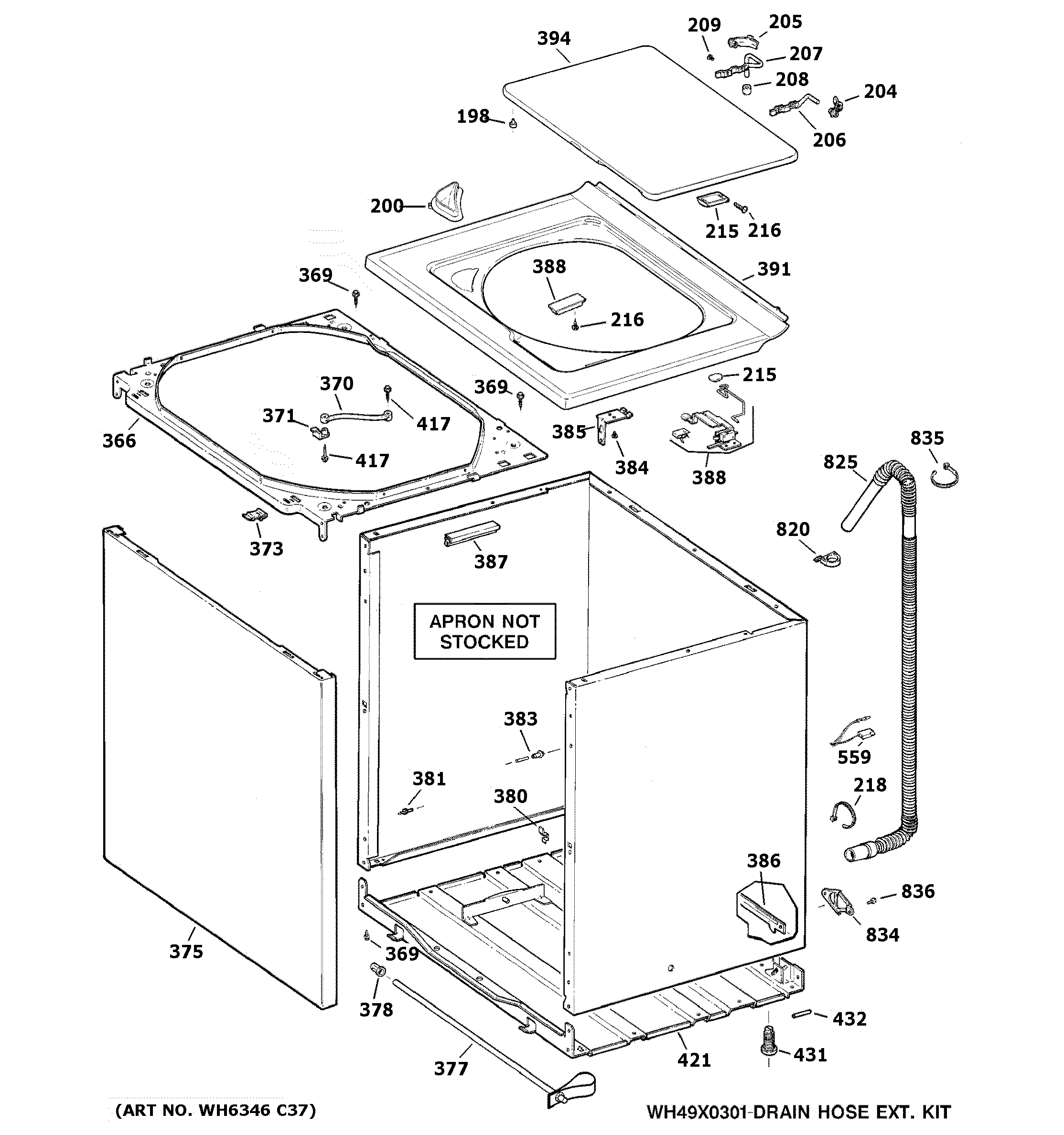 Cabinet, cover & front panel