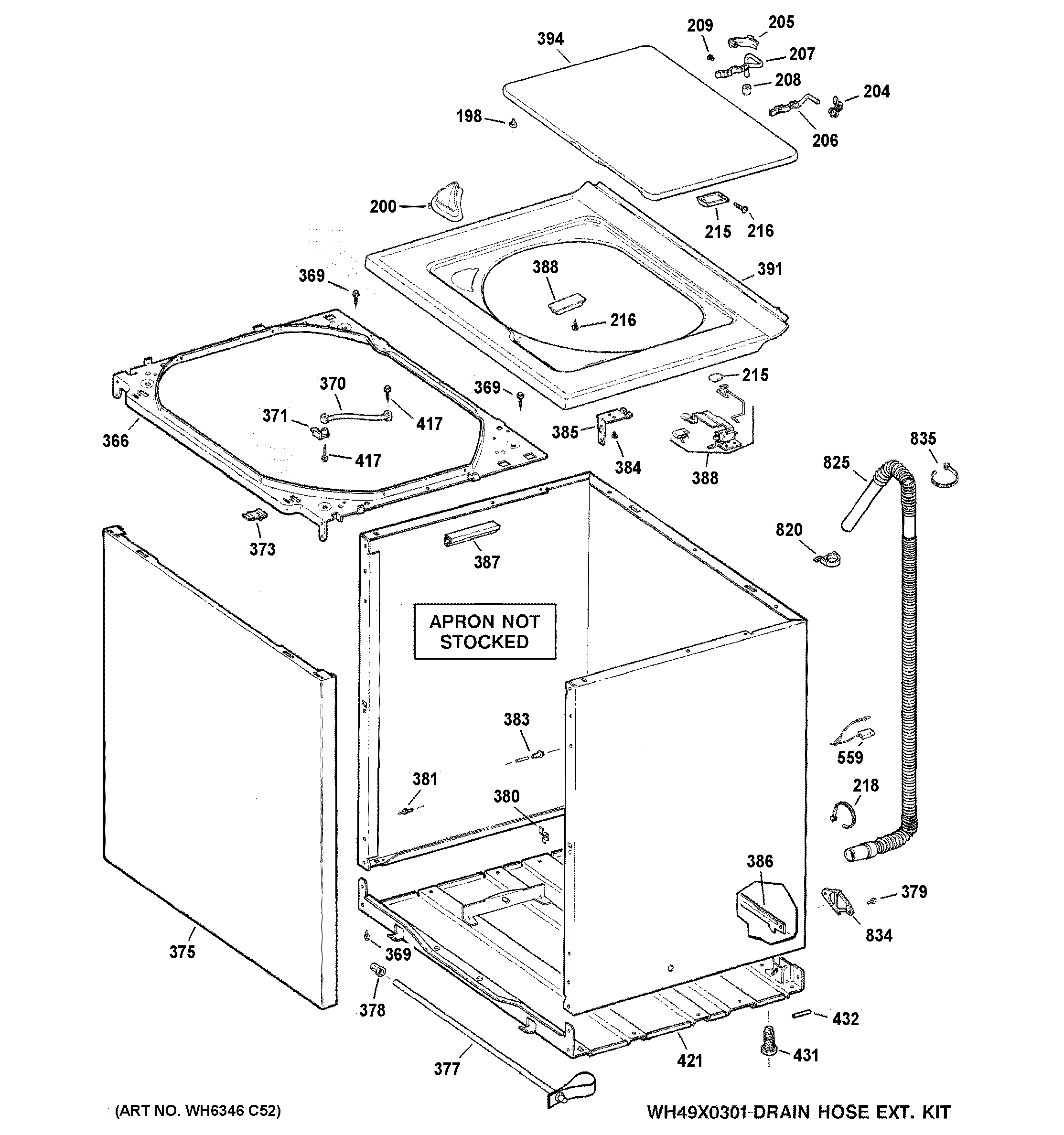 CABINET, COVER & FRONT PANEL