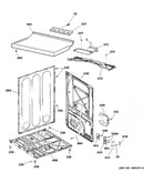 Cabinet & top panel