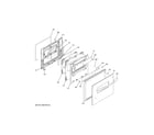 GE JRP28SK4SS upper door diagram