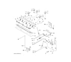 GE CGB550P3M1D1 gas & burner parts diagram