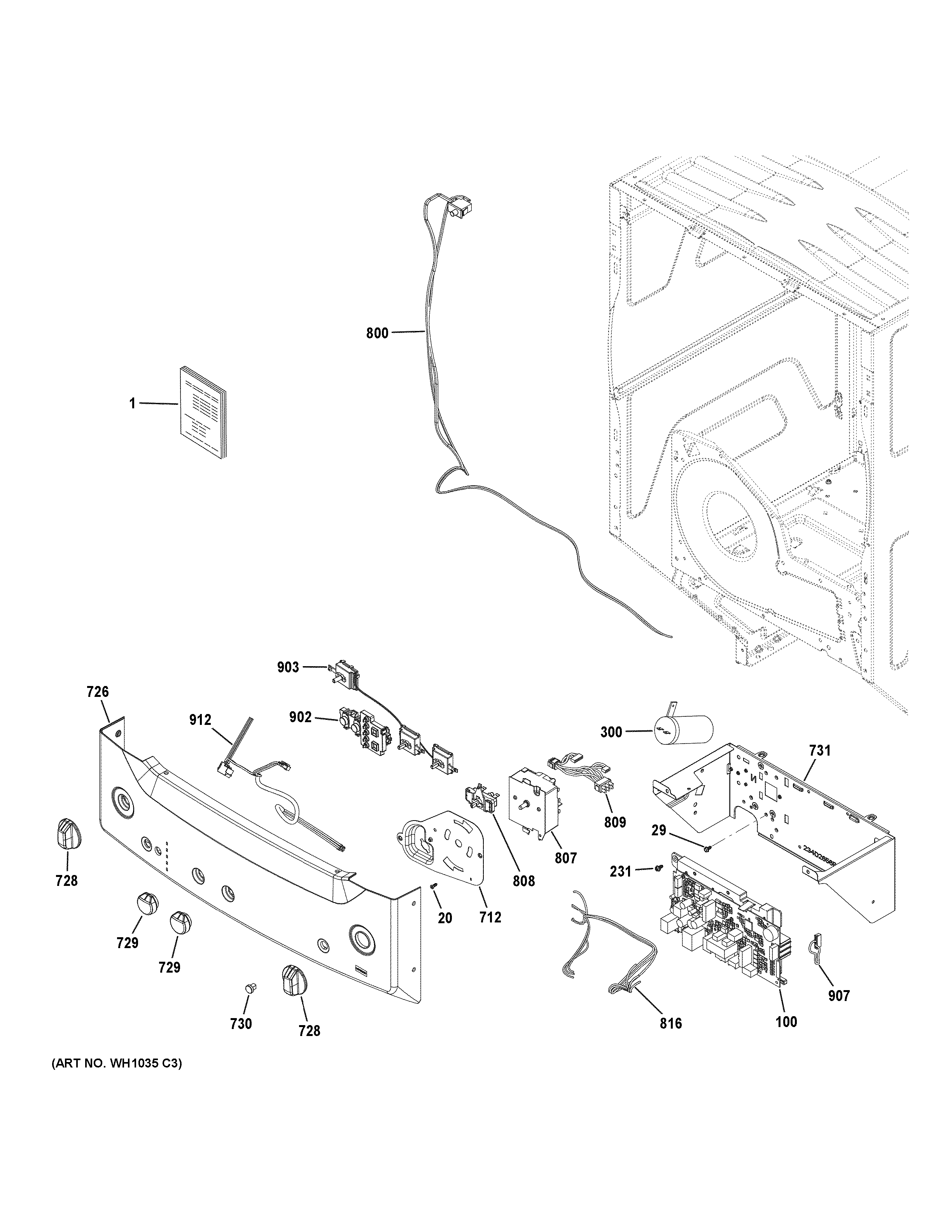 Controls & backsplash