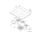 GE PB930SL1SS cooktop diagram