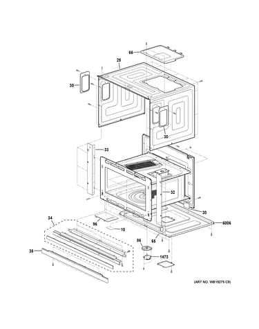 Oven cavity parts