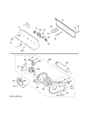 Backsplash, blower & motor assembly