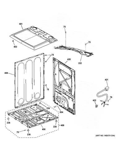 Cabinet & top panel