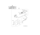 Hotpoint HTX21PASK0WW gas valve & burner assembly diagram