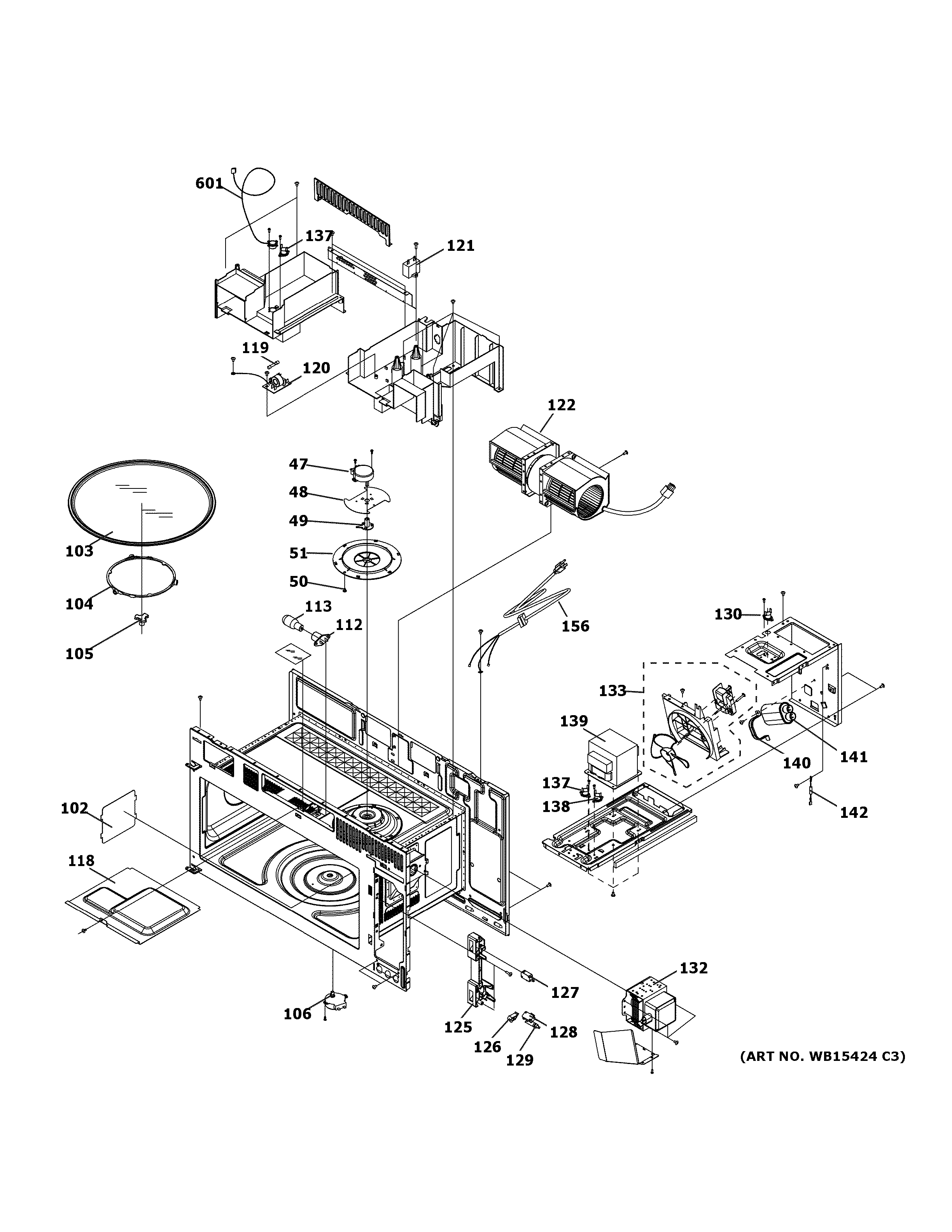 OVEN CAVITY PARTS