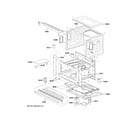GE CSB923P2N1S1 oven cavity parts diagram