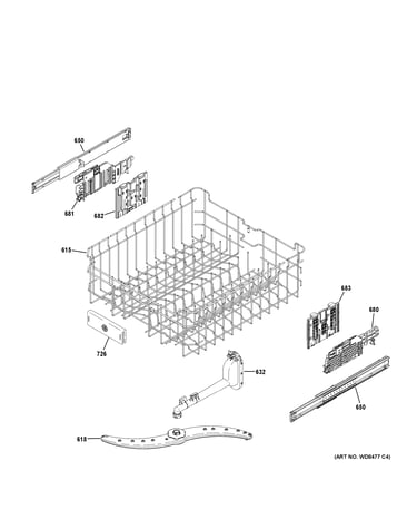 Upper rack assembly