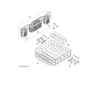 GE GDF570SGJ0CC lower rack assembly diagram