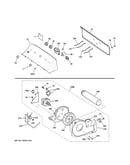 Backsplash, blower & motor assembly