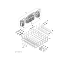 GE GDT580SGF8WW lower rack assembly diagram