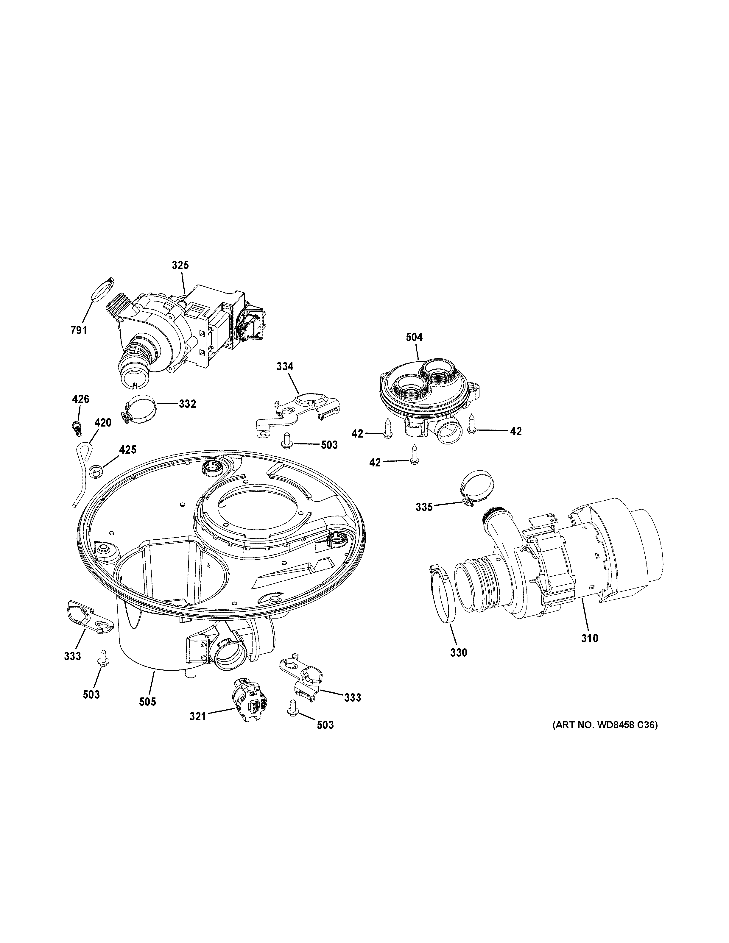 Sump & motor mechanism