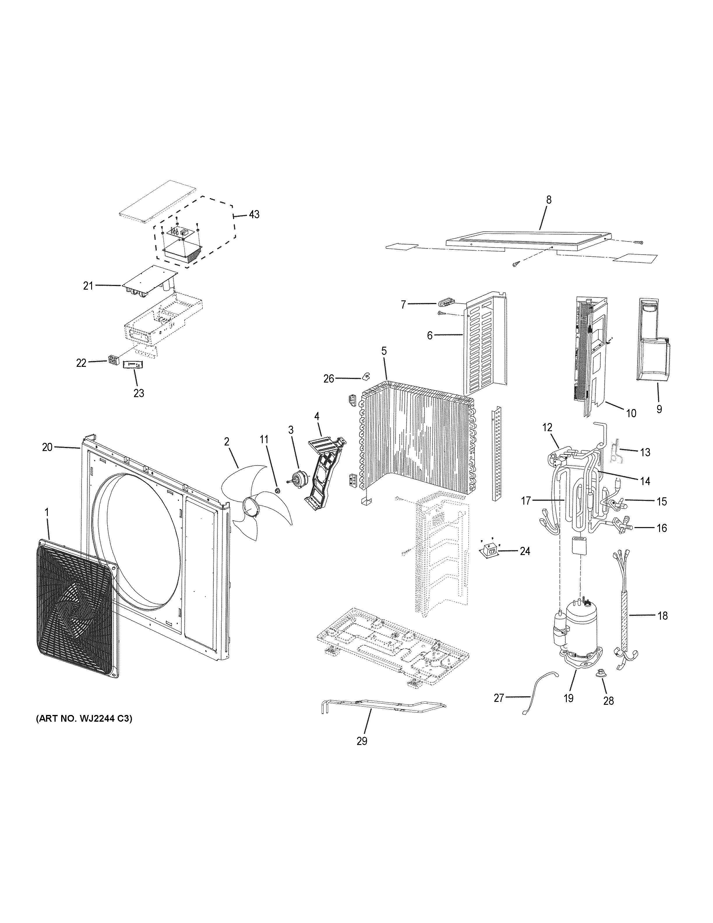 Ductless split a/c