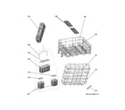 GE GLDT696J00SS rack assemblies diagram