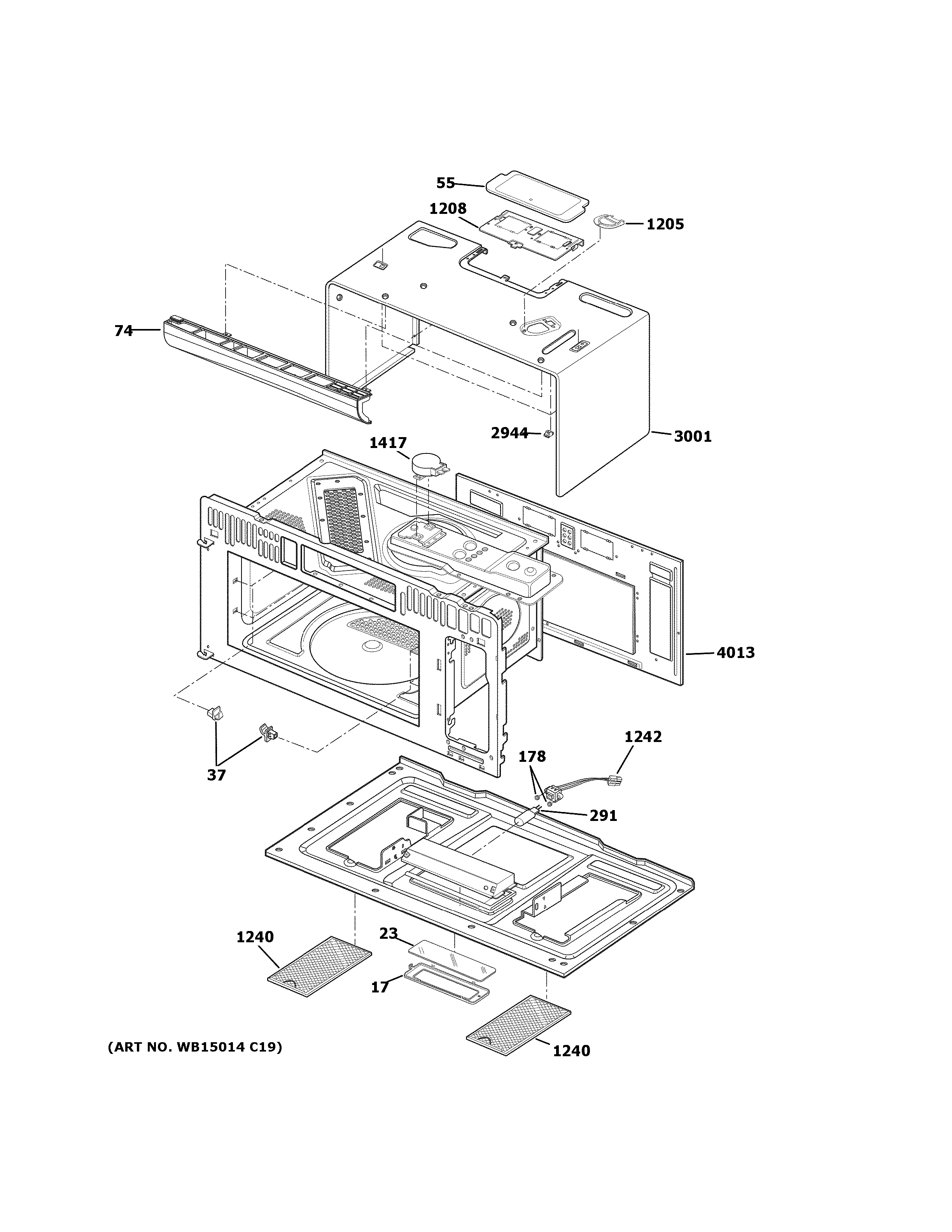 OVEN CAVITY PARTS