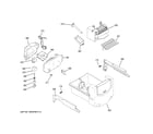 GE GSS25GGHKCBB ice maker & dispenser diagram