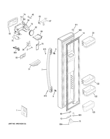 Freezer door