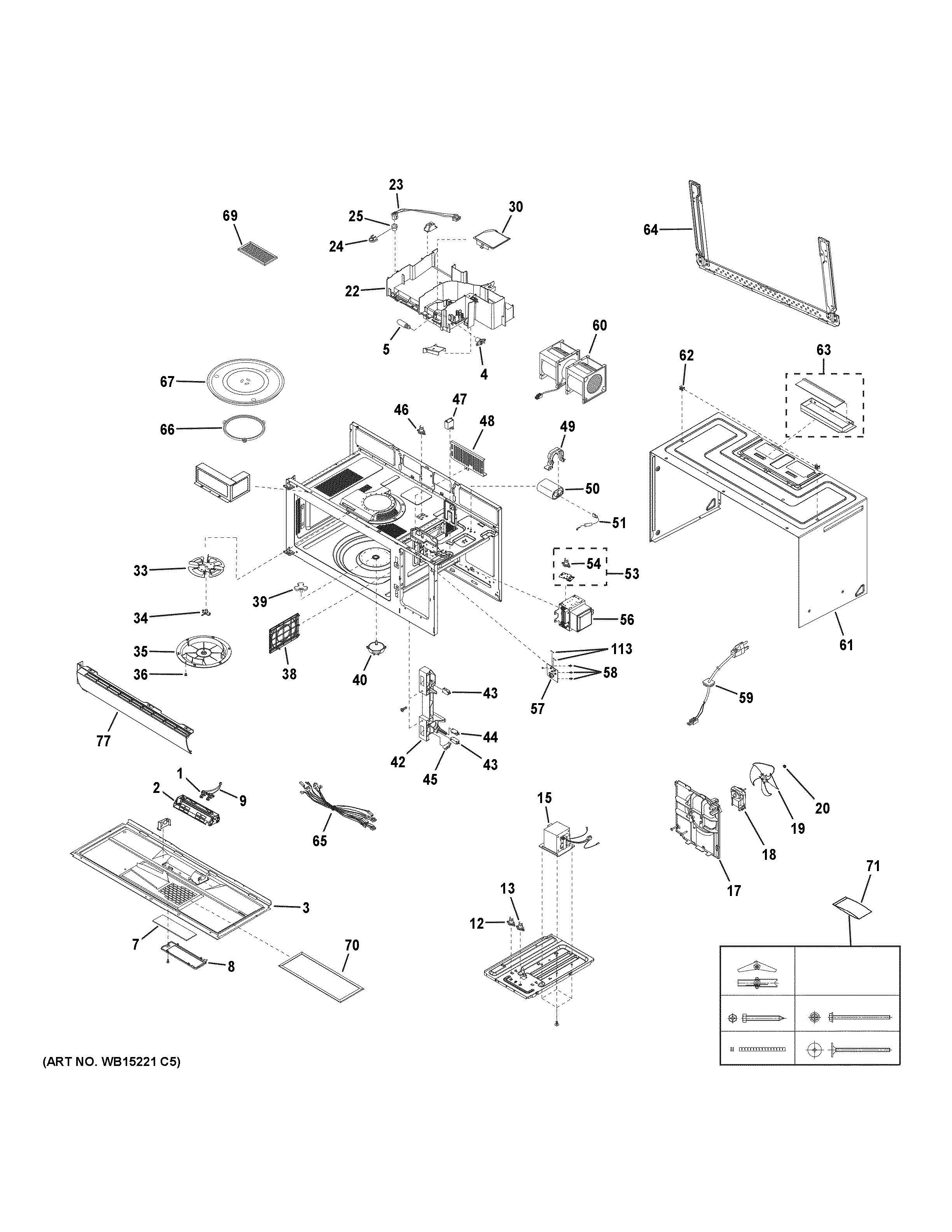 OVEN CAVITY PARTS