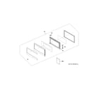 GE PEB9159SJ3SS door parts diagram