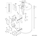 GE GE40S10BAM01 water heater assembly diagram