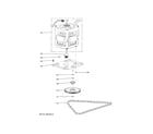 GE GCG1580L0SS motor & drive parts diagram