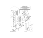 GE PSE25KGHEHWW freezer section diagram