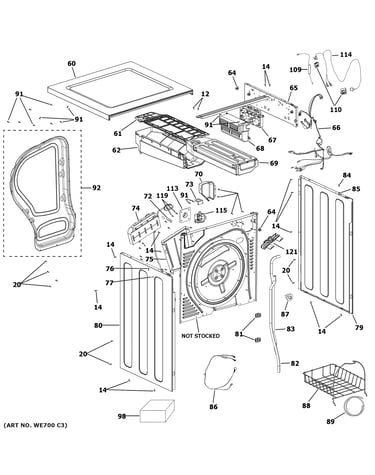 Cabinet & top panel