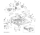 Haier QFT15ESSN0WW blower, motor & condenser assembly diagram