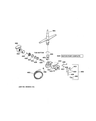 Motor-pump mechanism