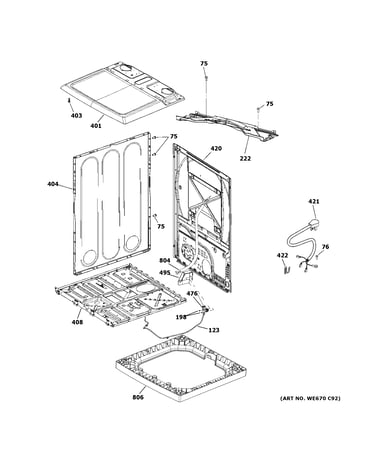 Cabinet & top panel