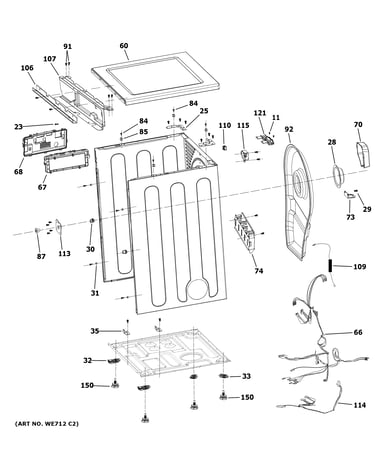 Cabinet & top panel