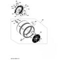 GE GFD45ESSM0WW drum diagram