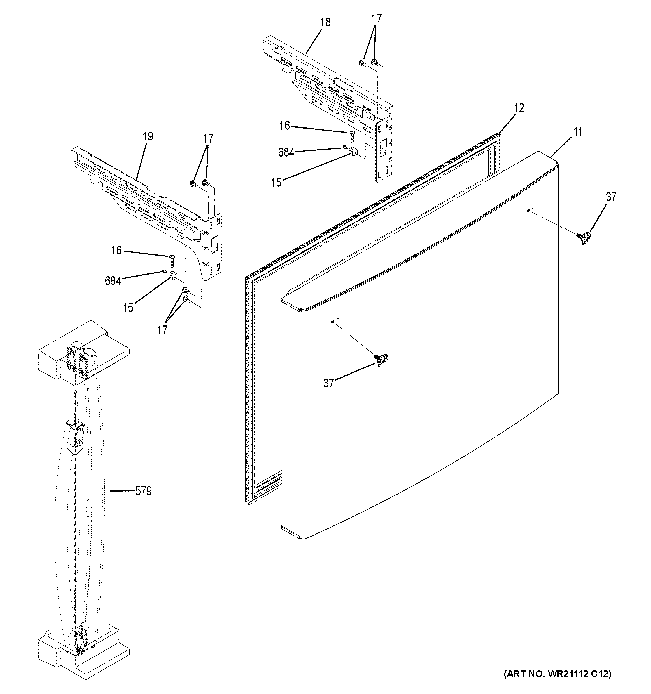 Freezer door