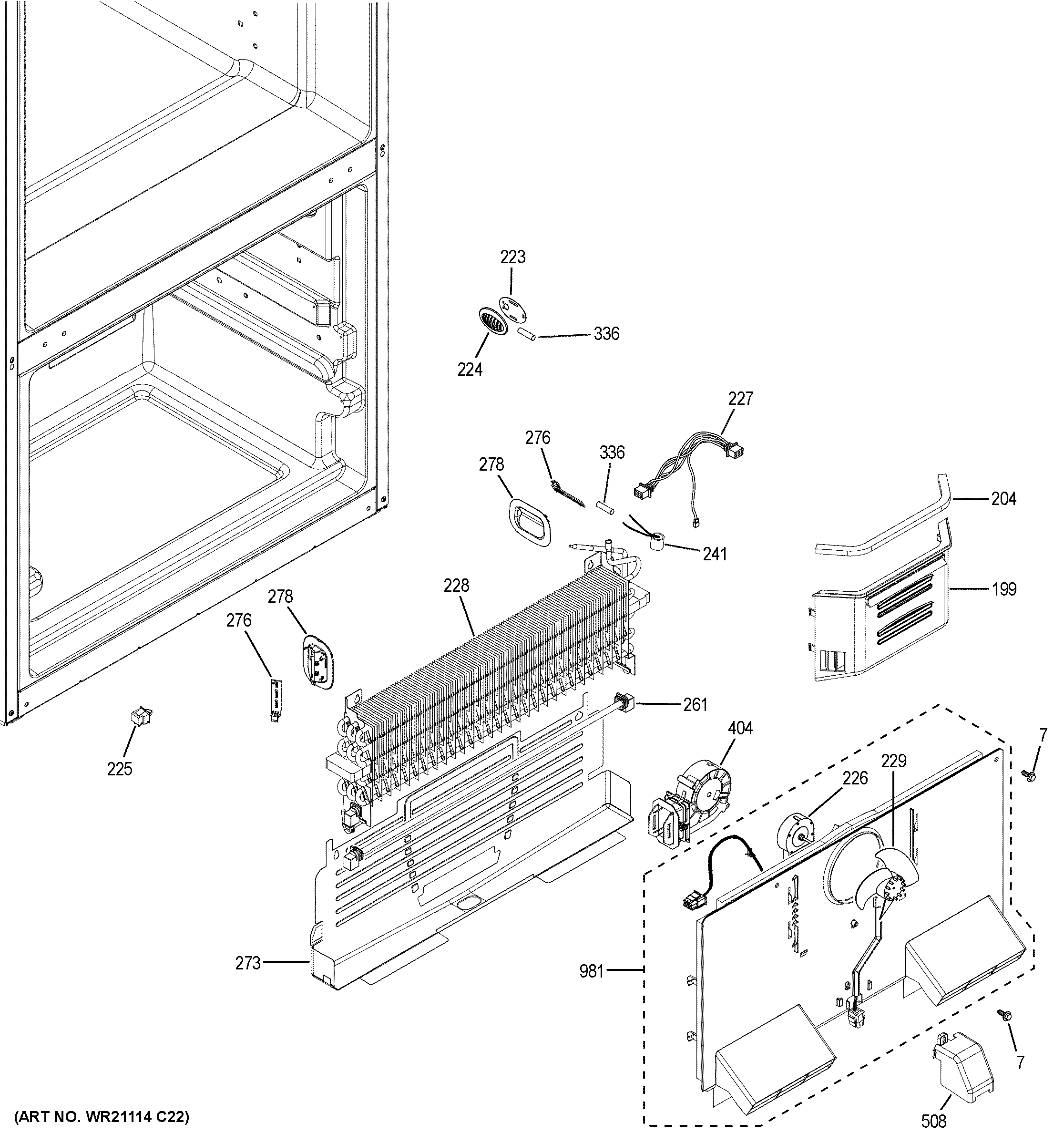 Freezer section