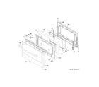 GE PGS960FEL1DS lower door diagram