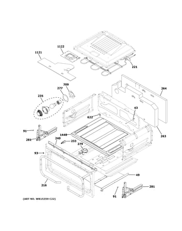 Upper oven