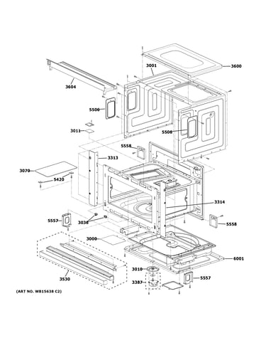 Oven cavity parts