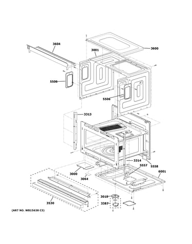 Oven cavity parts