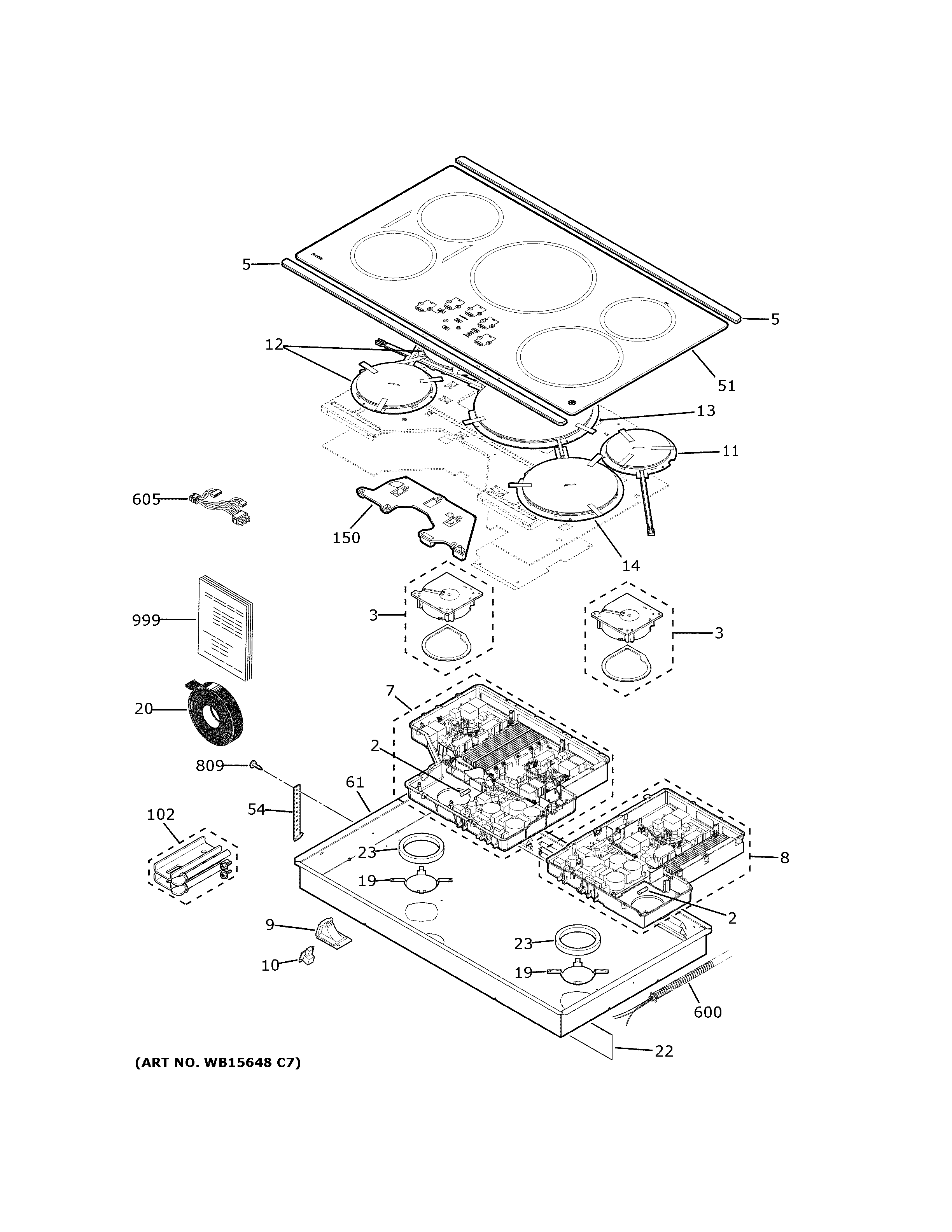 CONTROL PANEL & COOKTOP