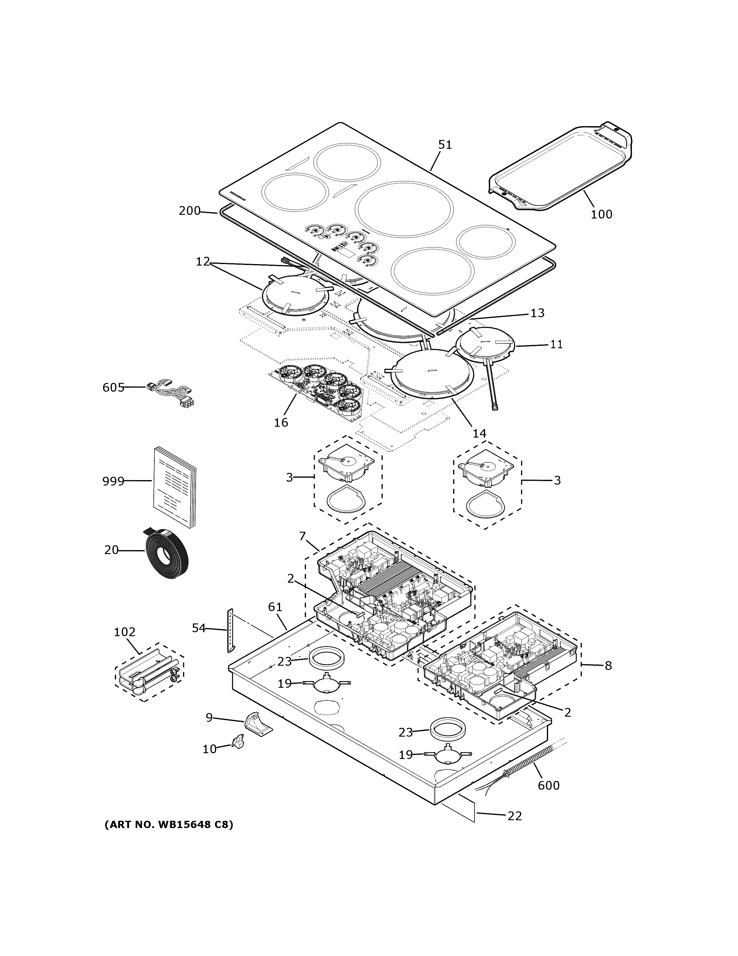 CONTROL PANEL & COOKTOP