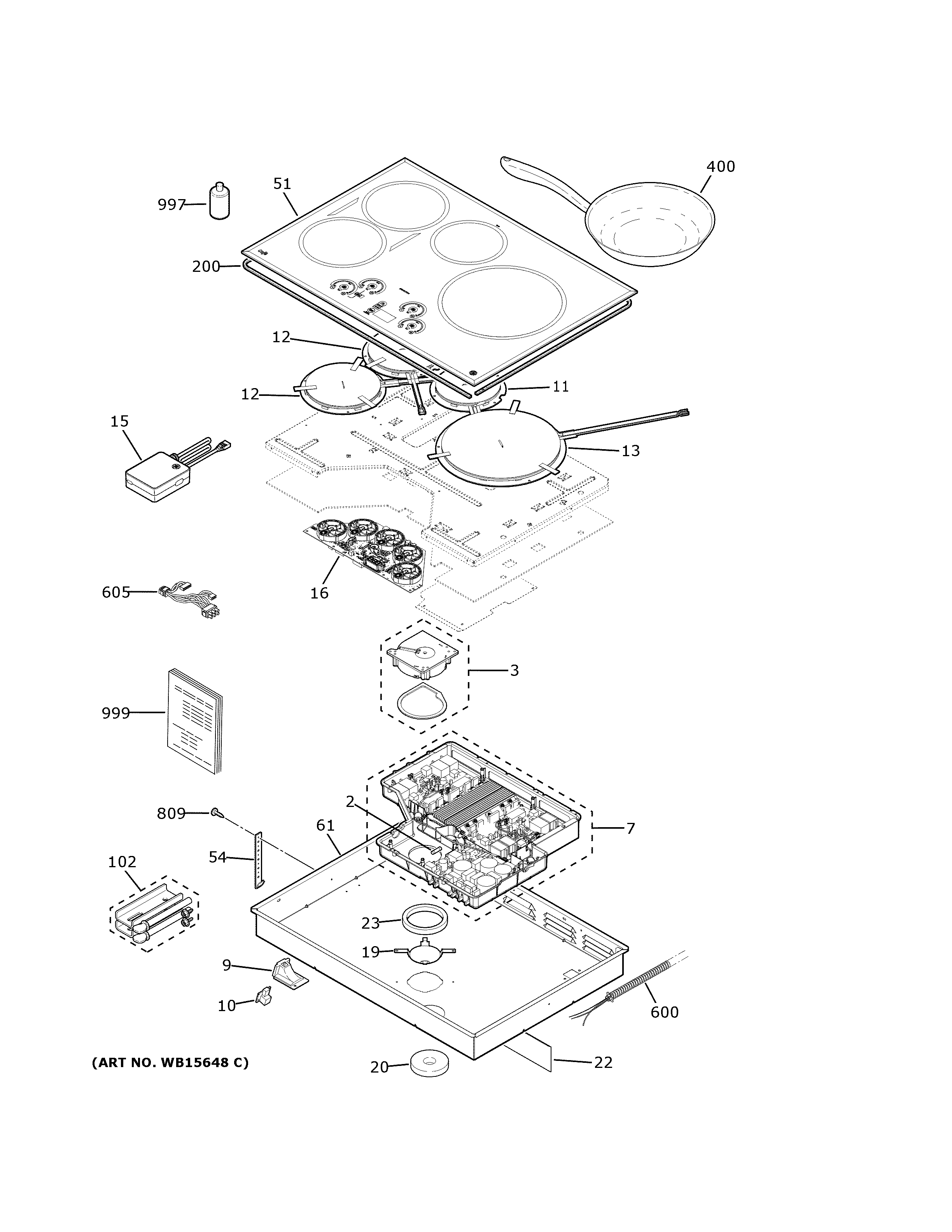 Control panel & cooktop
