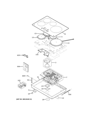 Control panel & cooktop