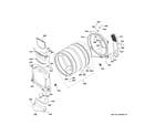 GE GFDR485GF0MC drum diagram