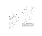 GE GFDR485GF0MC gas valve & burner assembly diagram