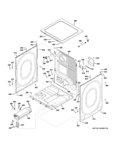 Cabinet & top panel